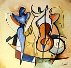Famous Jazz Paintings - JAZZ TRIO